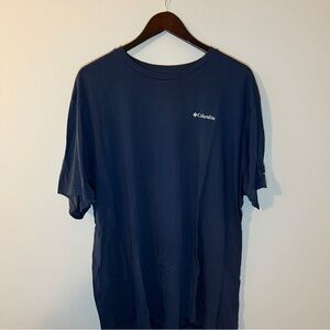 Columbia Men's Navy Short-Sleeve Omni-Wick Crew Tee with Chest Logo